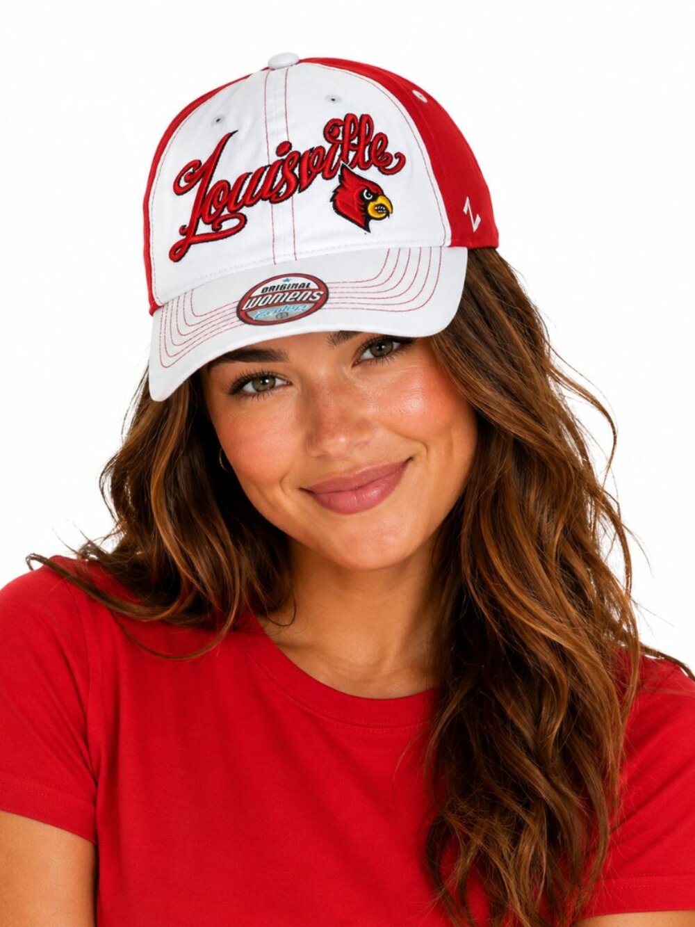 Louisville Cardinals Womens Hat Stitched Logo Adjustable Strap Cap Zephyr Cotton